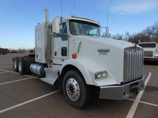 2012 Kenworth T800 T/A Winch Truck,s/n 1xkdd49x5cj327557,...cummins isx15 450 eng, 13 spd trans, od