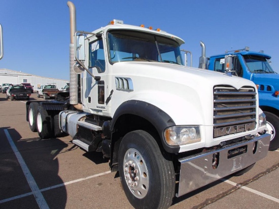 2012 Mack GU713 T/A Truck Tractor, s/n 1m2ax04y8cm011966, mp7 eng, 10 spd trans, od reads 304087