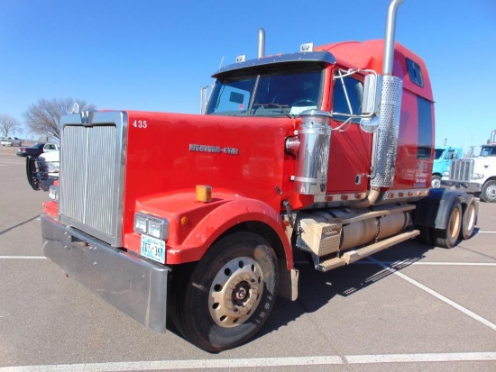 2000 Western Star T/A Truck Tractor, s/n 2wkeddxj01k967435, detroit 60 series eng, 13 spd trans, od