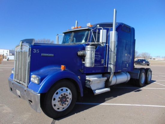 1997 Kenworth W900 T/A Truck Tractor, s/n...1xkwdr9x8vr748621, detroit 60, 10 spd trans, od reads