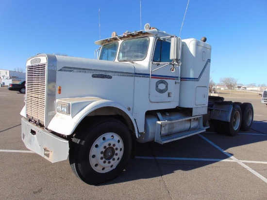 1987 Freightliner T/A Truck Tractor, s/n 1fupycy87hp305800, 9 spd trans, od reads 847588 miles