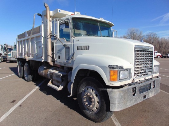 2010 Mack CHU613 T/A Dump Truck, s/n...1m2an09y2an005649, mp8 415C eng, 13 spd trans, od reads 20912