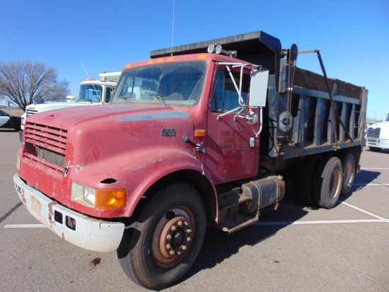 1997 IHC 4900 T/A Dump Truck, s/n 1htshaar9vh406973, dt466 eng, auto trans, od reads 260915 miles