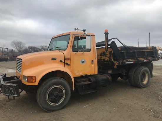 1994 IHC 4700 S/A Dumpbed Truck, dt408 eng, 5x2 trans, od reads 280023 miles, (4th gear is out,