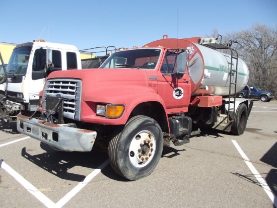1997 Ford F800 S/A Distributor Truck, s/n 1fdxf80c4vva29240, diesel eng, 5x2 trans, od reads 34421