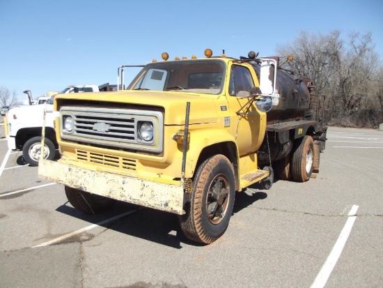 1976 Chevy C65 S/A Distributor Truck, s/n cce666v128047, 5 spd trans, rosco RRE...