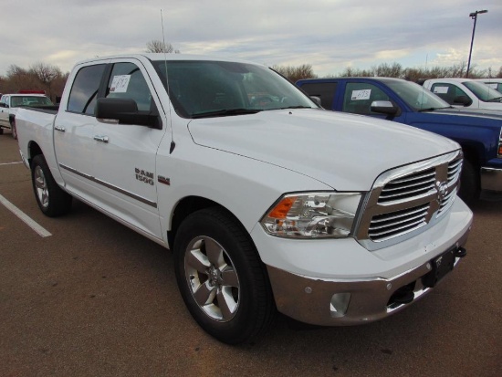 2018 Dodge Ram 1500 4x4 Megacab Pickup, s/n 1c6rr7lt0js276249, v8 , auto trans, od reads 82235 miles