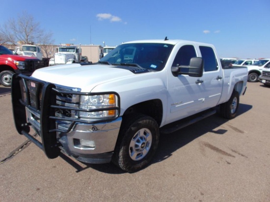 2014...Chevy 2500 Crewcab Pickup, s/n 1gc1cxcg3ef105231, v8 , auto trans, od reads 226028 miles
