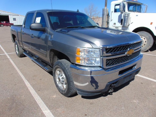 2012 Chevy 2500 4x4 Crewcab Pickup, s/n 1gc1kxcg5cf161946, v8 auto trans, od reads 102452 miles,