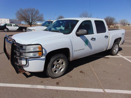 2008 Chevy Silverado 4x4 Pickup, s/n...2gcek13m881228655, v8 gas eng, auto trans, od reads 232771