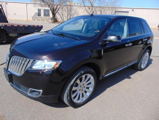 2013 Lincoln MKX Suv, s/n 2lmdj6jk5dbl40945, 3.7l eng, auto trans, od reads 160679 miles, leather,