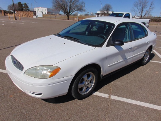 2005 Ford Taurus Car, s/n 1fafp53225a137190, v6 auto trans, od reads 89155 miles