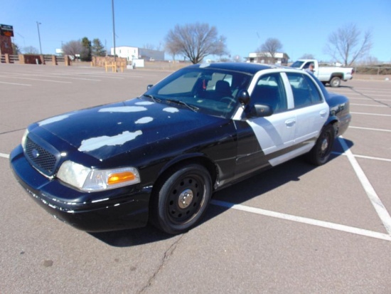 2008 Ford Crown Vic Car, s/n 2fahp71v48x143120, v8 gas eng, auto trans, od reads 97412 miles...