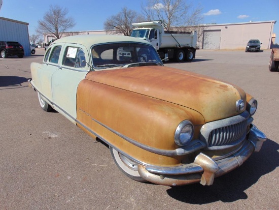 1949 Nash Airflyte 4 Door Car, s/n r655241, gas eng, std trans, od reads 86461 miles (Bill of Sale).