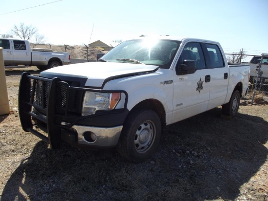 2012 Ford F150 4x4 Pickup, s/n 1ftfw1etxckd33333, v6 eco boost, auto trans, (Does Not Run)