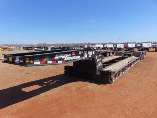 2012 Eager Beaver RGN 50 Ton Tri Axle Trailer, s/n 112sb2515cl077291, self contained, 24' load deck