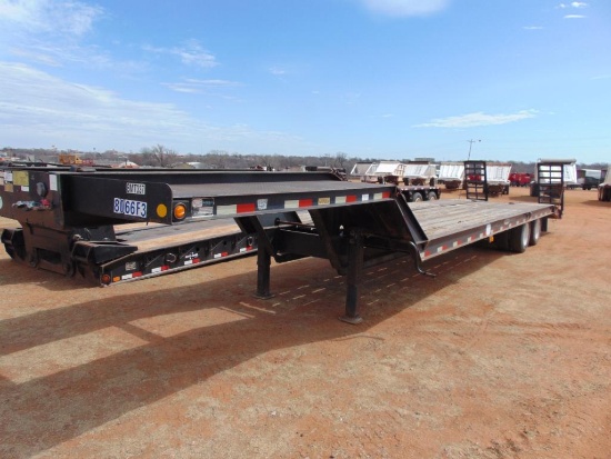 2014 Haul Ass LB35-7 T/A Equipment Trailer, s/n 5uylb3528ep140350, 24' deck, 5' dove w/ramps...