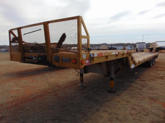 1996 Ledwell...HT44X102 T/A Equipment Trailer, s/n 1l9gv72agtl033466, hyd dove tail, winch...