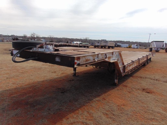 1976 Muv All 4534A T/A Lowboy Trailer, s/n 3496