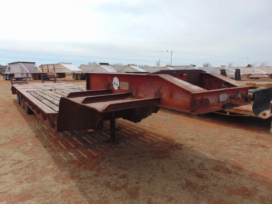 1965 Hobbs 30' T/A Lowboy Trailer, s/n t50717