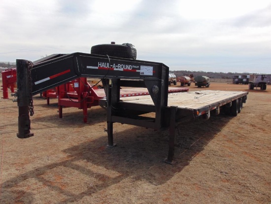 Haul Around 40' Gooseneck T/A Flatbed Trailer, (Bill of Sale)