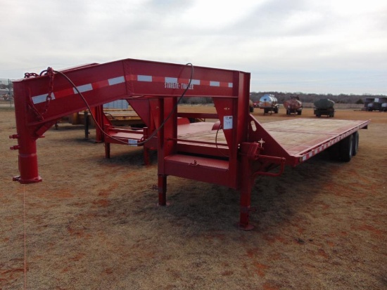 2007 Starlite 30' Gooseneck T/A Flatbed Trailer, s/n 11766370