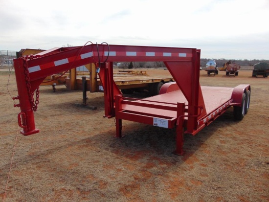 2007 Shopbilt 18' Gooseneck T/A Trailer, s/n 22002710