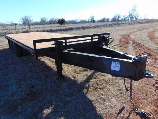24' Pintlehitch T/A Flatbed Trailer, s/n 037246, Bill of Sale