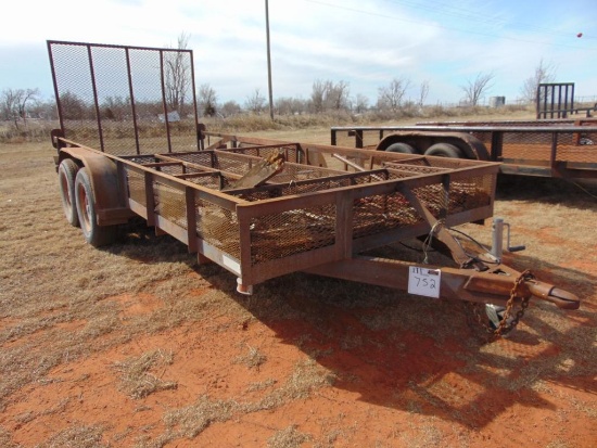18' T/A Bumperpull Trailer, (Bill of Sale)