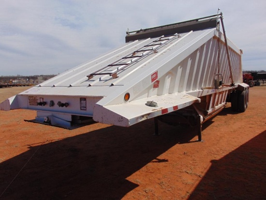 2009 CTS T/A Singlegate Belly Dump Rock Trailer, s/n 5tu1140259s000676