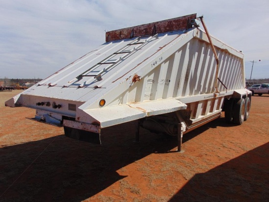 2002 CTS Singlegate Belly Dump Rock T/A Trailer, s/n 1c11322625770656, s/r