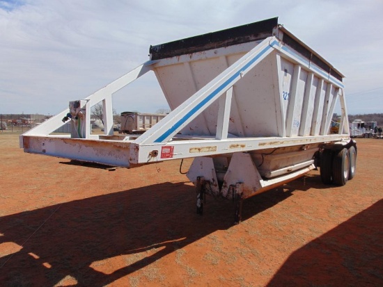 1985 Belt T/A Singlegate Belly Dump Rock Trailer