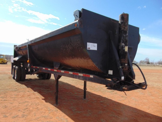 2000 CPS 32' Half Round T/A End Dump Trailer, s/n 4z4515426yp002978