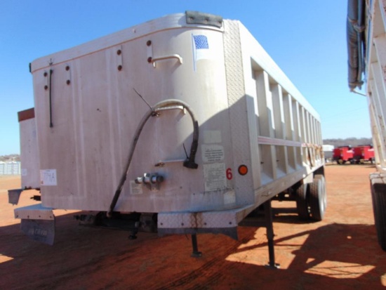 1999 Travis 28' T/A End Dump Trailer, s/n 1t91c2821x1247748