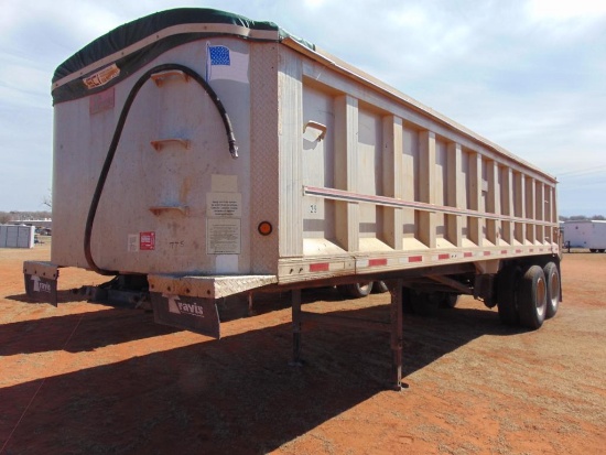 1998 Travis 30' T/A End Dump Trailer, s/n 1t91f3022w1247393, a/r