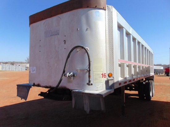 1996 Travis 27' T/A End Dump Trailer, s/n 1t91a2725t1247947