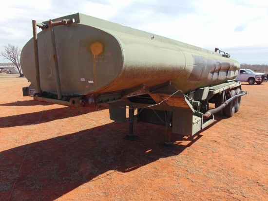 Heill 5000 Gallon T/A Water Trailer, stainless liner (Bill of Sale)