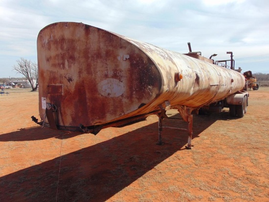 1960 Trailmobile 6000 Gallon T/A Water...Trailer, s/n 06158,white engine, (Bill of Sale)