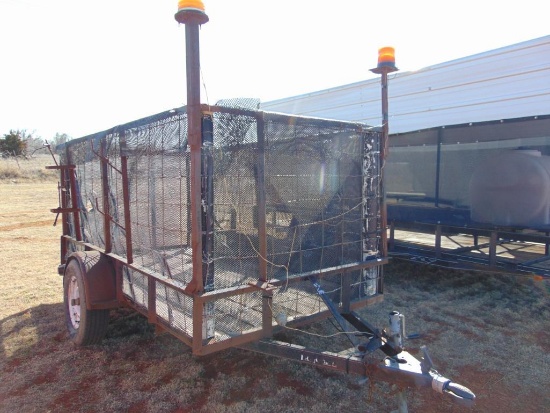 A-1 Custom 5'x10' S/A Bumperpull...Trash Trailer (Bill of Sale)