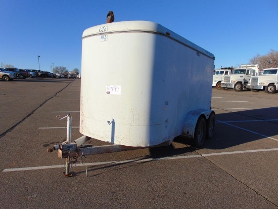 CM 12' T/A Enclosed Trailer w/ Tuff Pressure Washer/Steamer, 500 gallon water tank, Bill of Sale