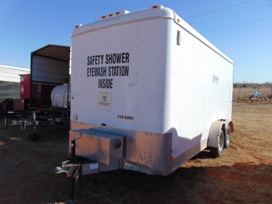 2011 18' T/A Enclosed Shower & Eye Wash station Trailer, (Bill of Sale)