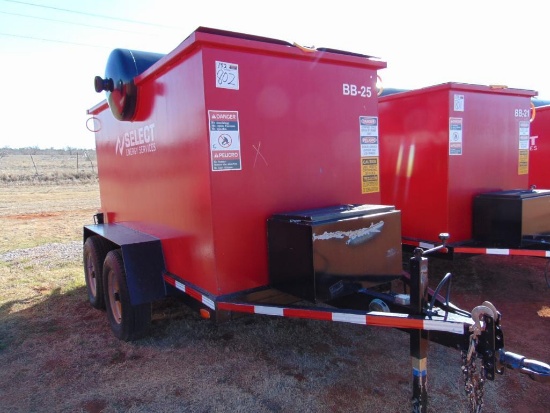 1/8 Pit / Birdbath mtd on T/A Trailer s/n 20153270510a,