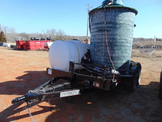 Aerobic Septic System on 12' T/A Trailer, s/n 42301, w/ 300 gallon poly tank