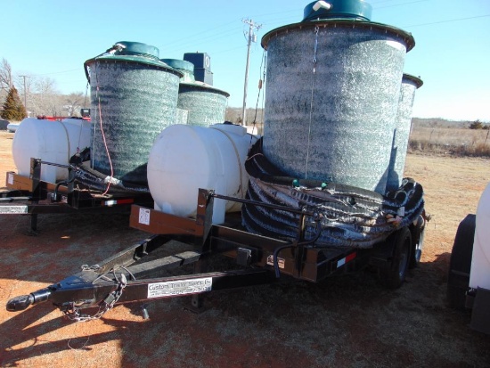 Aerobic Septic System on 12' T/A Trailer, s/n 42303, w/ 300 gallon poly tank