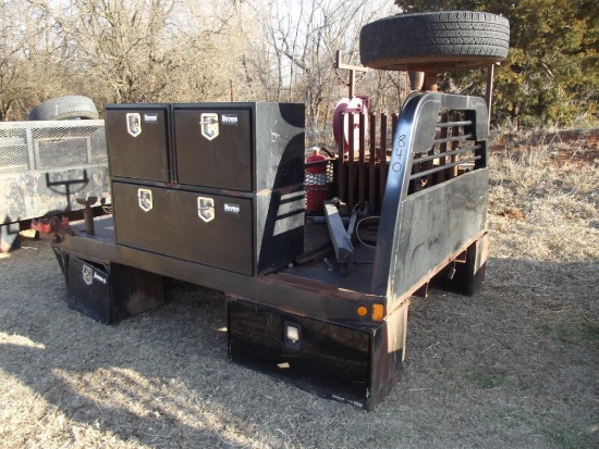 10'x8' CM Flatbed w/toolboxes