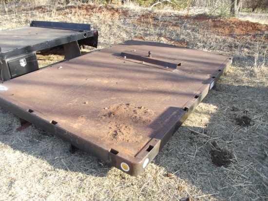 12'x8' Flatbed w/goosneck plate