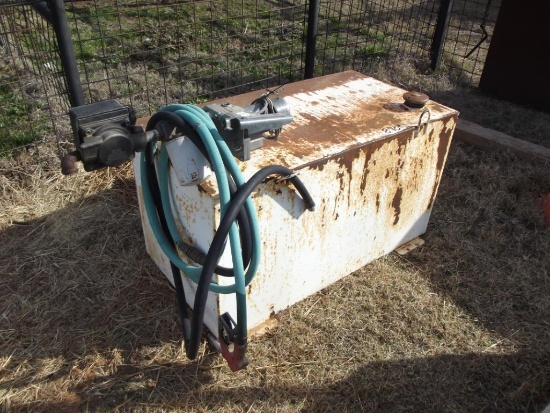 100 Gallon Transfer Tank w/12v gpi pump