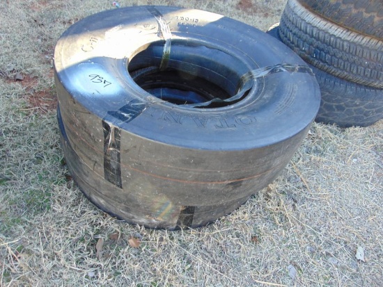 (1) 14-17.5 & (2) 7.50-15 tires