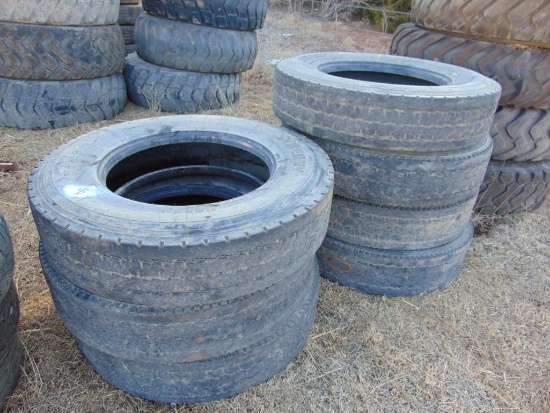 (7) 11r24.5 tires
