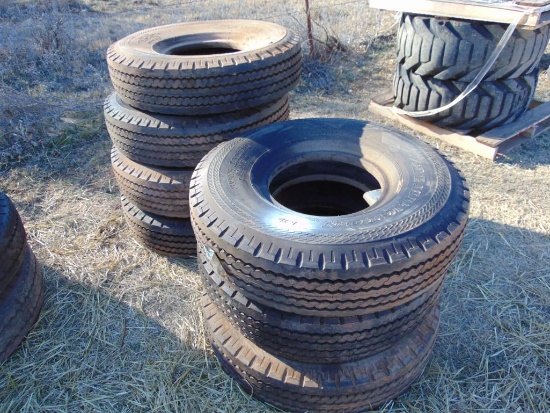 (7) 10.00r15 tires unused